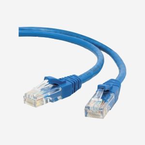 cable de red  rj45 cat 5e 60 cms azul